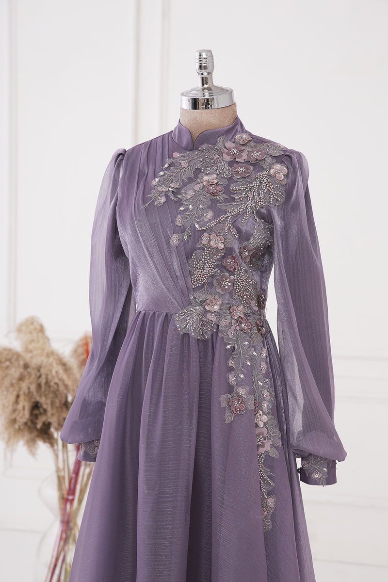 Light purple deals chiffon dress